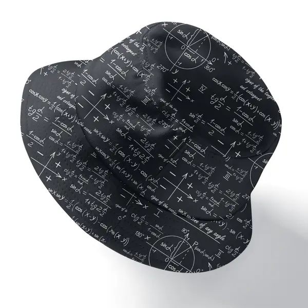 unit circle trigonometry formulas sine cosine tangent mathematical equations bucket hat for women