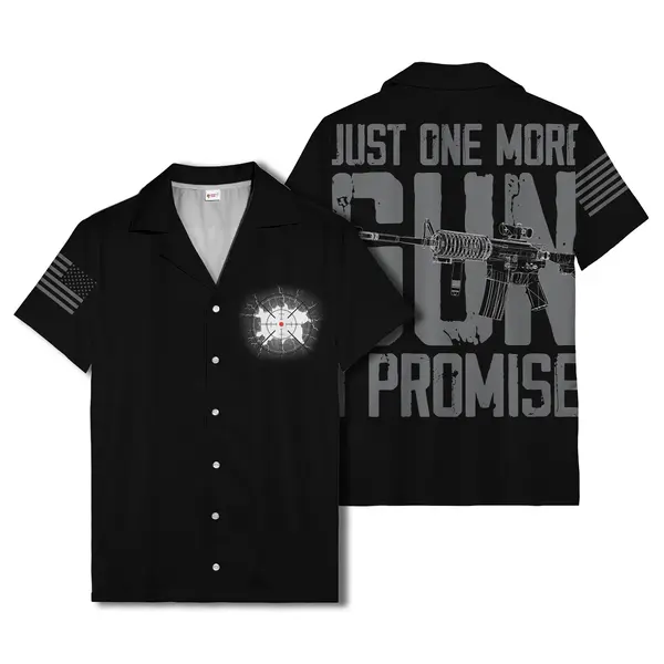 crosshair target & gear wheel american flag stars stripes hawaiian shirt aloha button down shirt